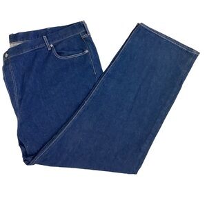 LEVIS 501 Original Fit Jeans Dark Wash Straight Leg Button Fly Mens 60” x 30"